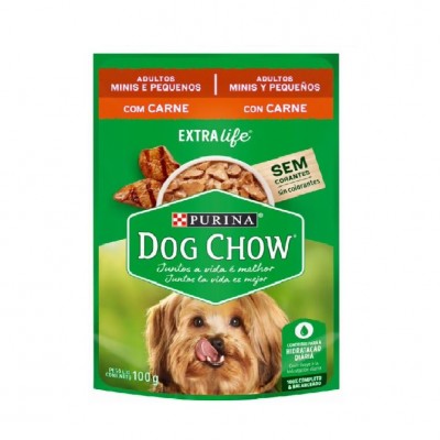 Comida Húmeda Para Perro Dog Chow Adultos Minis Y Pequeños Carne